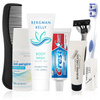 10 Piece Set Travel Toiletry Kit For Men And Women – Features Crest, Medline, Bergman And Kelly And More