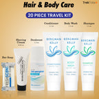 20 Piece Set Travel Toiletry Kit For Men And Women – Features Crest, Medline, Bergman And Kelly, Freshscent And More