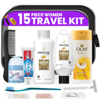 15 Piece Set Travel Toiletry Kit For Women – Features Pantene, Olay, Secret And More