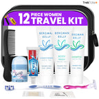 12 Piece Set Travel Toiletry Kit For Women – Features Crest, Secret, Bergman And Kelly And More (Bulk Case)