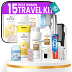 15 Piece Set Travel Toiletry Kit For Women – Features Pantene, Olay, Secret And More