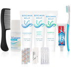 13 Piece Set Travel Toiletry Kit For Men And Women – Features Crest, Medline, Bergman And Kelly And More (Bulk Case)